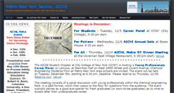 Desktop Screenshot of aiche-metrony.org